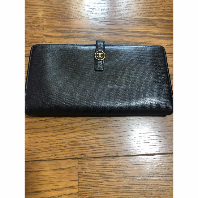 CHANEL 長財布 ブラック 本革 中古品 半額セール www.toyotec.com