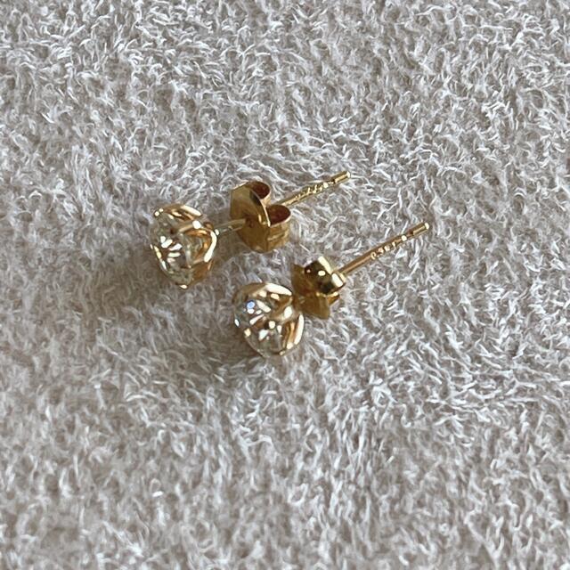 K18 ダイヤモンド　スタッド　ピアス　トータル0.813ct