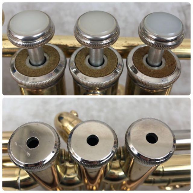 ビンテージ良品】ヤマハ トランペット YTR-332 赤ベル ゴールドブラス