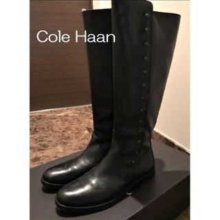 コールハーン(Cole Haan)の【箱付き】コール　ハーン　レディース　ロングブーツ　ブラック　サイズ　5.5(ブーツ)