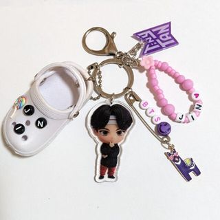 ボウダンショウネンダン(防弾少年団(BTS))の💜BTS  ジャラジャラ キーホルダー/JIN💜バンタン ジン キーホルダー(キーホルダー)