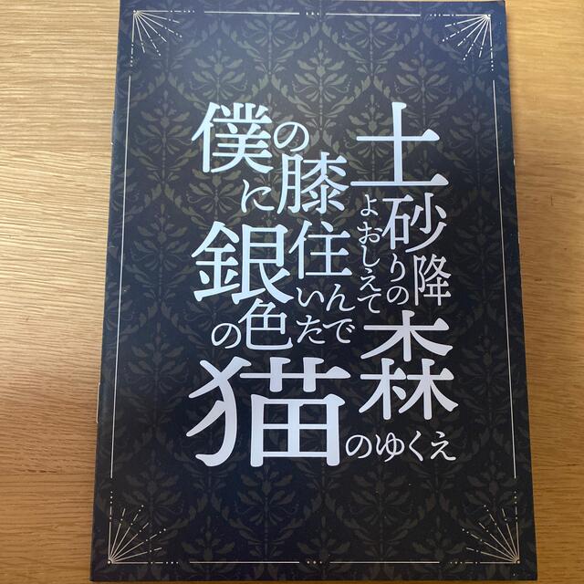 土砂降りの森よ教えて僕の膝に住んでいた銀色の猫のゆくえ 特典ブックレット エンタメ/ホビーのタレントグッズ(その他)の商品写真