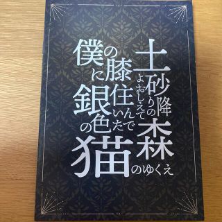 土砂降りの森よ教えて僕の膝に住んでいた銀色の猫のゆくえ 特典ブックレット(その他)