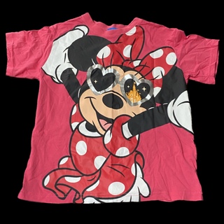 ディズニー(Disney)のディズニー ピンク お揃い ペア ルック ミニー ミッキー 半袖 トップス(Tシャツ(半袖/袖なし))