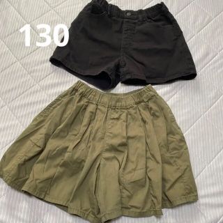 オーシャンアンドグラウンド(OCEAN&GROUND)の130 短パン　2点　女の子(パンツ/スパッツ)