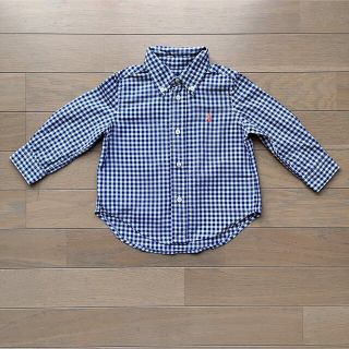 ラルフローレン(Ralph Lauren)のPolo Ralph Lauren  長袖ボタンダウンチェックシャツ サイズ80(シャツ/カットソー)