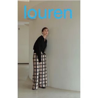 louren geometric jacquard widepantsの通販｜ラクマ