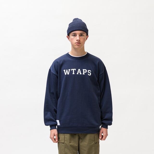 W)taps(ダブルタップス)の新品 Wtaps Academy Sweatshirt Navy S メンズのトップス(スウェット)の商品写真