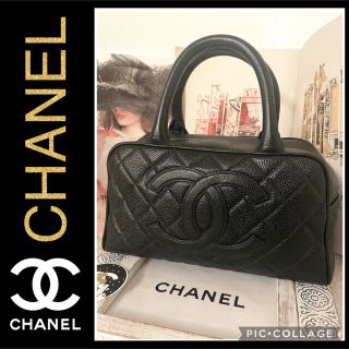 シャネル(CHANEL)の【売り切れました★】シャネル　キャビアスキン　デカココ　ボストンバッグ(ボストンバッグ)