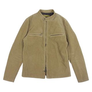 バックボーン(BACKBONE)のBACKBONE バックボーン ジャケット 13AW BB13FW-B10 コーデュロイ シングル ライダース ジャケット ベージュ系 L【中古】(その他)