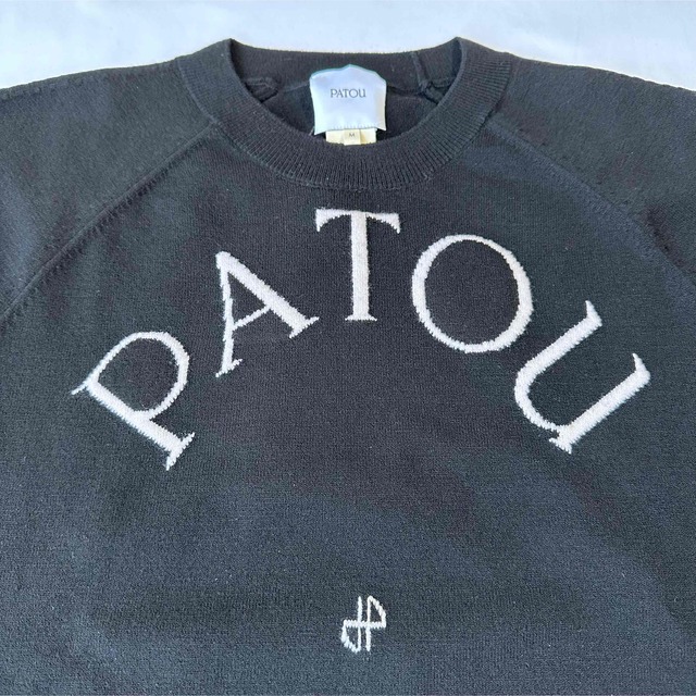 22AW 新品未着用 黒M PATOU パトゥジャンパー ロゴ 長袖ニット | www