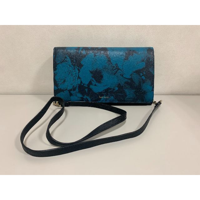 Paul Smith - ☆極美品☆ Poul Smith ポールスミス ショルダーポーチ 財布 青×黒