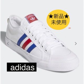 新品未使用‼️ 28.5 adidas スニーカー　キャンバス　白　カジュアル(スニーカー)