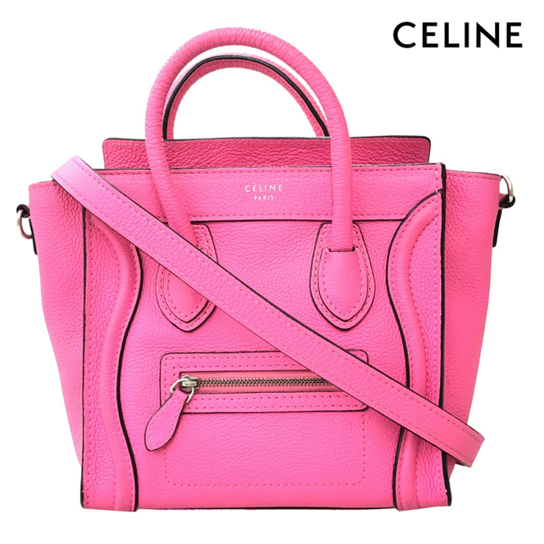 セリーヌ CELINE ミニラゲージ ナノショッパー 2WAY ハンド ショルダーバッグ