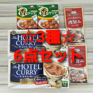 ハウスショクヒン(ハウス食品)のハウス食品 カレーパートナー ホテルカレー カレールー 3種6点セット(レトルト食品)