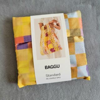 バグゥ(BAGGU)のBaggu standard チェック エコバッグ  中サイズ(エコバッグ)