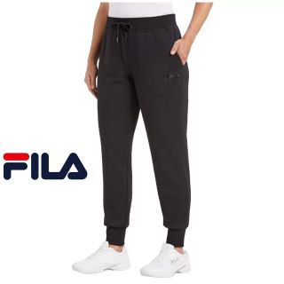 フィラ(FILA)の新品 M ★ FILA フィラ スウェット ジョガー パンツ ブラック 裏毛(カジュアルパンツ)