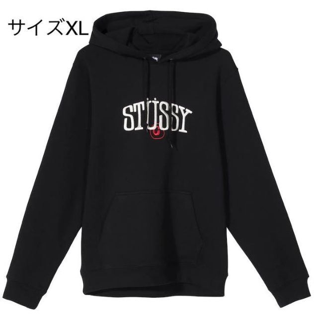 【新品】stussy スウェットパーカー　サイズXL ブラック