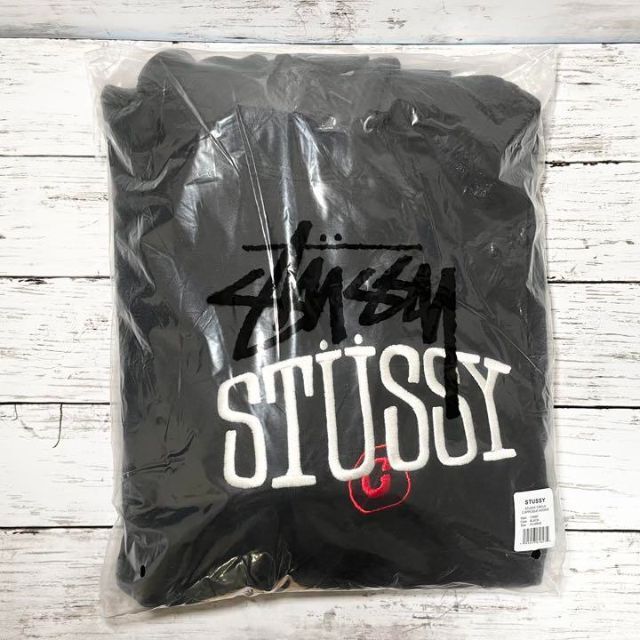 【新品】stussy スウェットパーカー　サイズXL ブラック 3