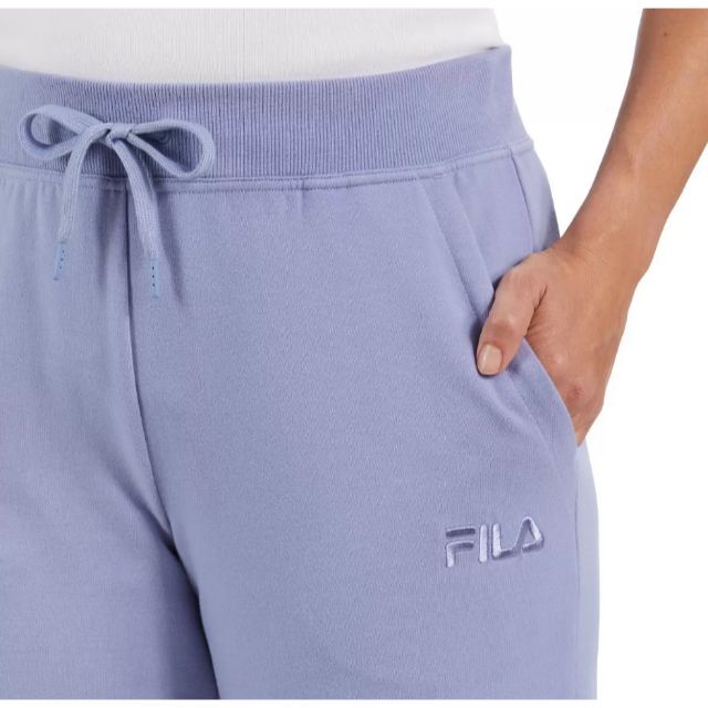 FILA(フィラ)の新品 M ★ FILA フィラ スウェット ジョガー パンツ パープル 裏毛 レディースのパンツ(カジュアルパンツ)の商品写真