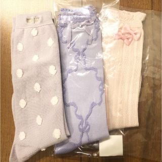 メゾピアノ(mezzo piano)の【ご専用】メゾピアノ 新品ソックスセット 16-18(靴下/タイツ)