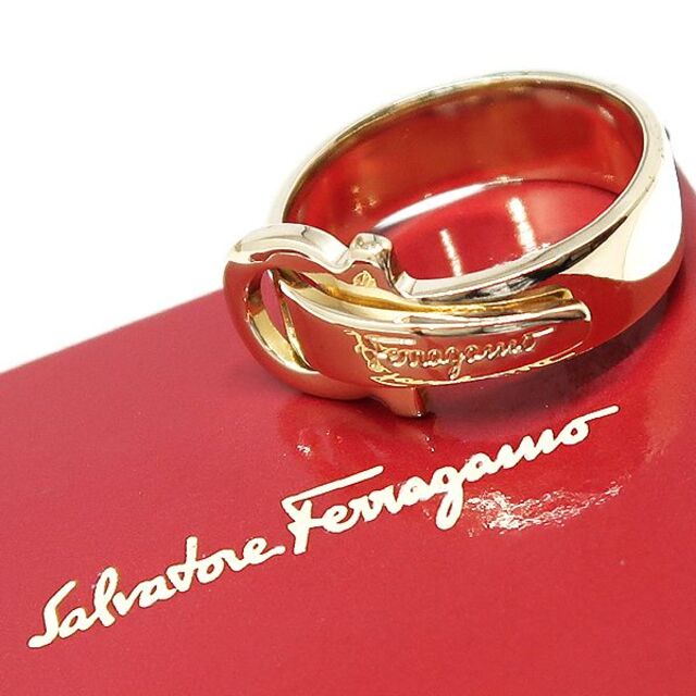 Ferragamo フェラガモ ガンチーニ スカーフリング　巾着 箱 付き