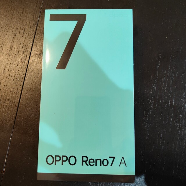 OPPO(オッポ)の新品未使用未開封　シュリンク未開封　oppo Reno7a ブラック　シムフリー スマホ/家電/カメラのスマートフォン/携帯電話(スマートフォン本体)の商品写真