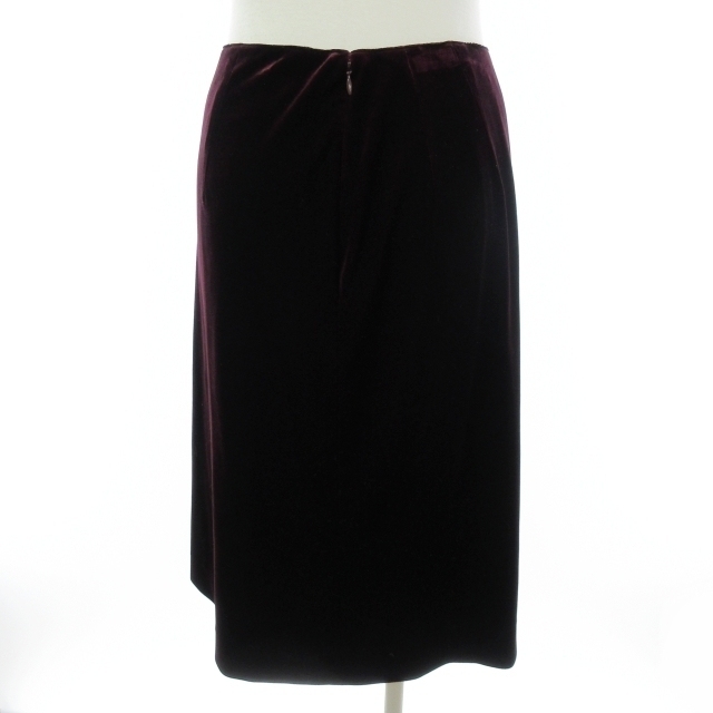 LANVIN(ランバン)のランバン 美品 ベロアスカート ひざ丈 ストレッチ 38 約M相当 レディースのスカート(ひざ丈スカート)の商品写真