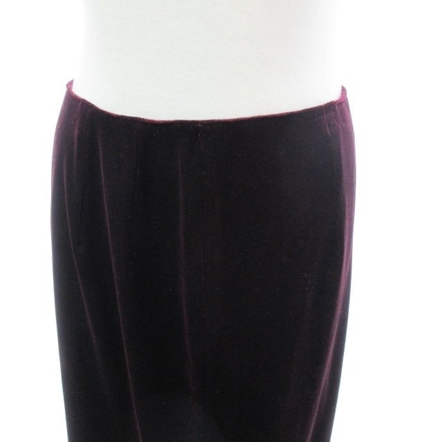 LANVIN(ランバン)のランバン 美品 ベロアスカート ひざ丈 ストレッチ 38 約M相当 レディースのスカート(ひざ丈スカート)の商品写真