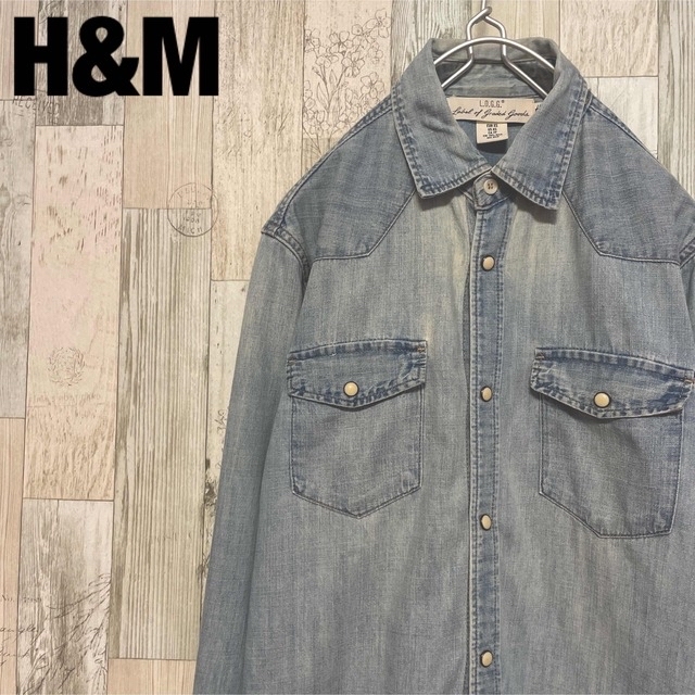 H&M(エイチアンドエム)の☆H&M / デニムウエスタンシャツ★ メンズのトップス(シャツ)の商品写真