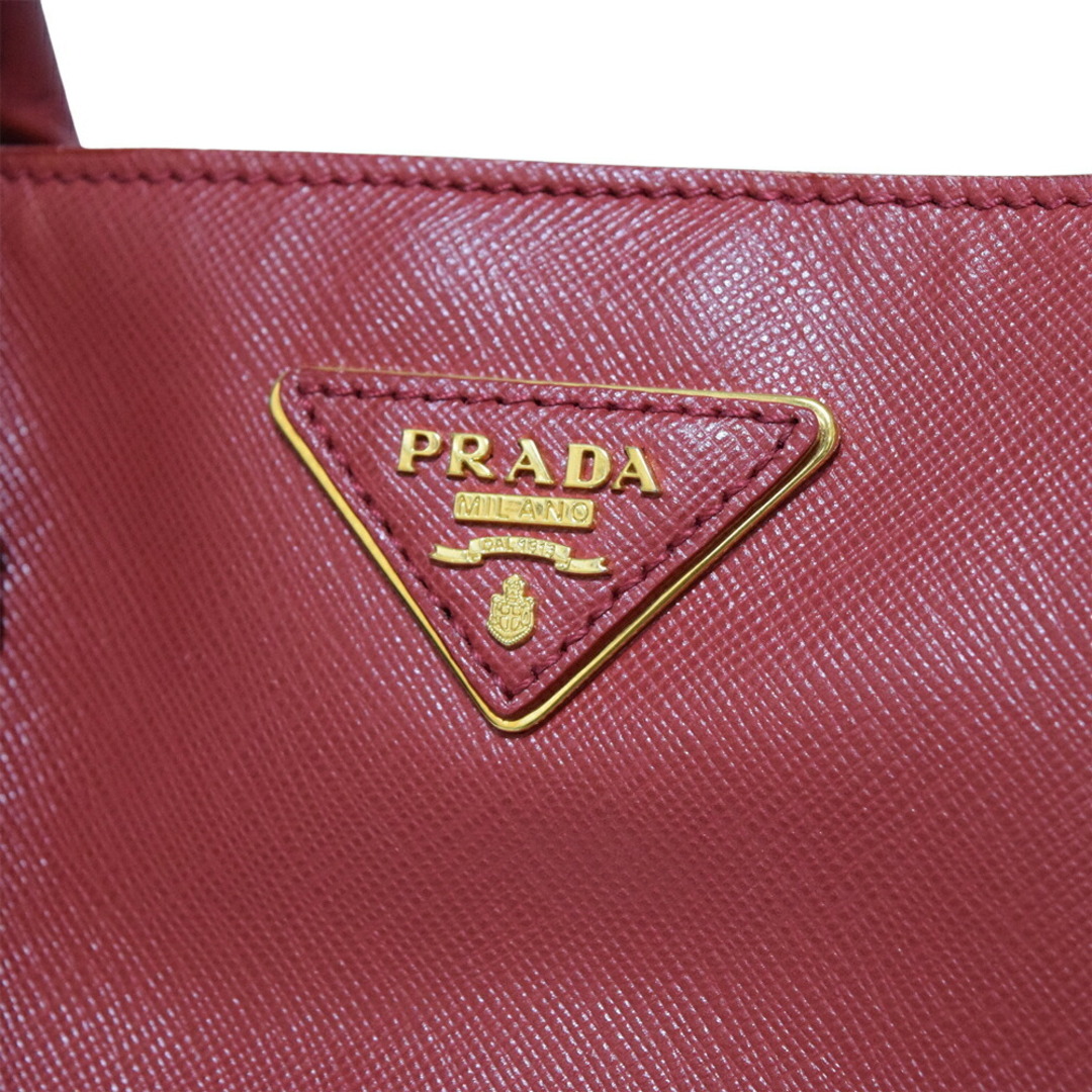 SALE PRADA プラダ  サフィアーノ ハンドバッグ  BN1786  赤  レディース トートバッグ