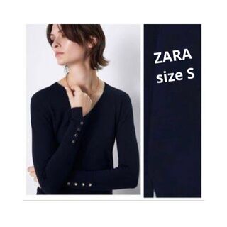 ZARA - 【新品/未着用】ZARA リブTシャツ シアーニットトップス シアー 
