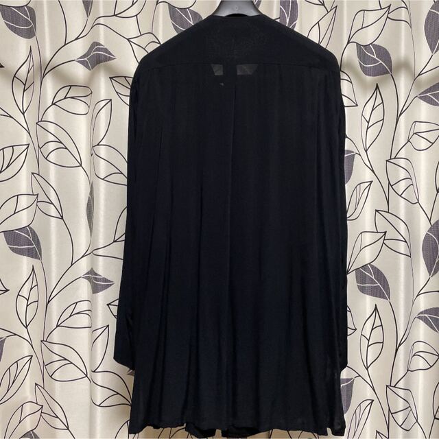 yohji yamamoto pour homme レーヨンノーカラー長袖シャツ | www
