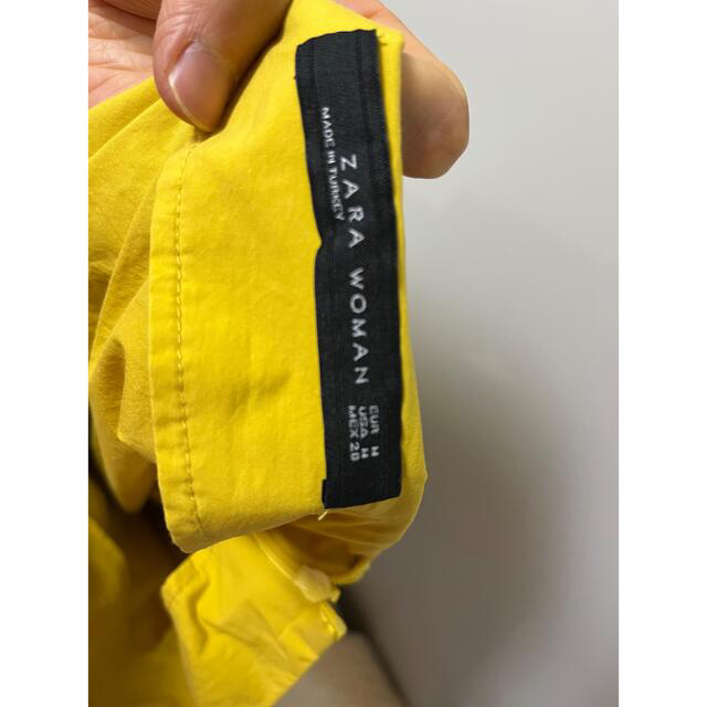 ZARA(ザラ)のzara コットン　フレアスカート　黄色 レディースのスカート(ロングスカート)の商品写真