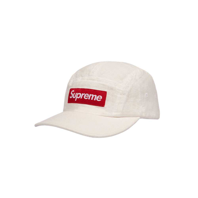 supreme linen camp cap