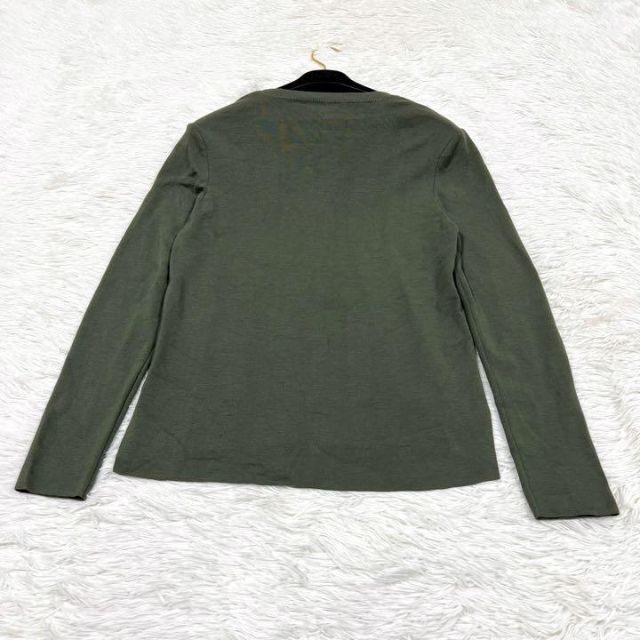FOXEY グレースウール セーター ニット カーキ クルーネック サイズ40