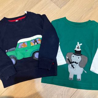 ファミリア(familiar)のまーこ様専用　トレーナー　ロンT ロングTシャツ　ジンボリー　騙し絵　90(Tシャツ/カットソー)