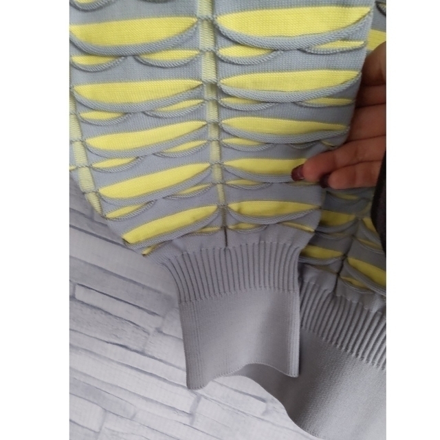 CFCL FACADE TOP ファサードトップ グレー × イエロー 【人気ショップ