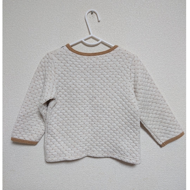 Biquette(ビケット)のビケット キルトトレーナー 95サイズ キッズ/ベビー/マタニティのキッズ服女の子用(90cm~)(Tシャツ/カットソー)の商品写真