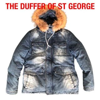 ザダファーオブセントジョージ(The DUFFER of ST.GEORGE)のTHE DUFFER OF ST.GEORGE　デニムダウンジャケットファー付(ダウンジャケット)