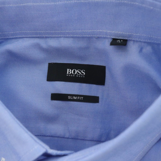 HUGO BOSS(ヒューゴボス)のヒューゴボス Yシャツ ワイシャツ ドレスシャツ ボタンダウン 長袖 41 青 メンズのトップス(シャツ)の商品写真