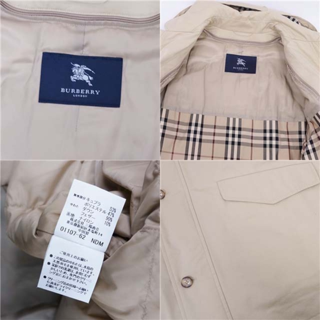 BURBERRY - バーバリー ロンドン BURBERRY LONDON コート ダウン BURBERRY - バーバリー ロンドン BURBERRY LONDON コート ダウン