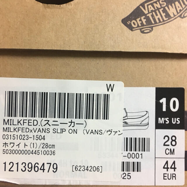 VANS(ヴァンズ)のMILK FED x VANS 28cm メンズの靴/シューズ(スリッポン/モカシン)の商品写真