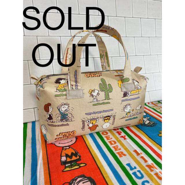 SOLD OUT! ミニボストンバッグ　ハンドメイド