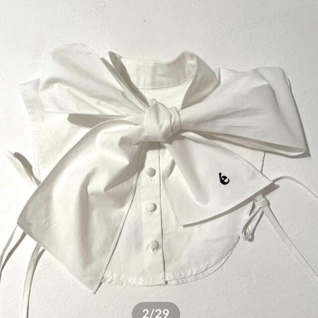 épine(エピヌ)のé ribbon cotton white レディースのアクセサリー(その他)の商品写真