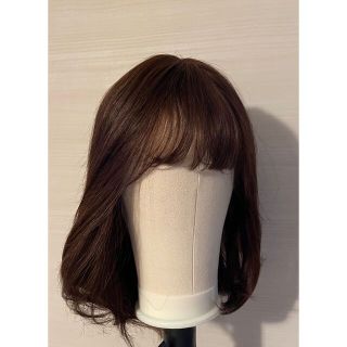 ❤新品 ロングストレート40cm 艶髪 人毛100% フルウィッグ ブラウン❤(ロングストレート)