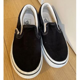 ヴァンズ(VANS)のvans スニーカー　スリッポン　ブラック　19cm(スリッポン)