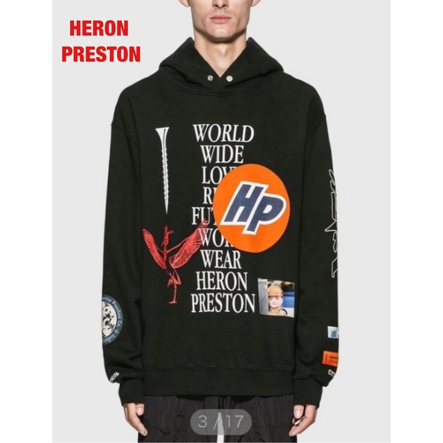 HERON PRESTON　プランコラージュプリントプルオーバーパーカーのサムネイル