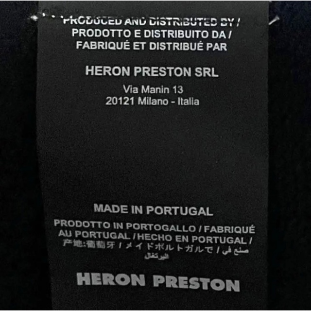 HERON PRESTON　プランコラージュプリントプルオーバーパーカー