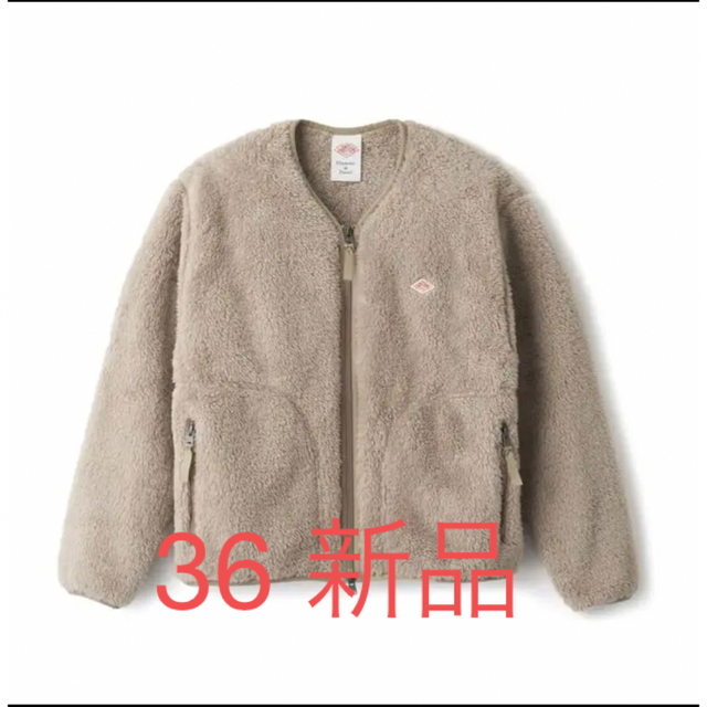 DANTON ハイパイルフリースジップジャケット DT-A0019HPF - ノーカラー